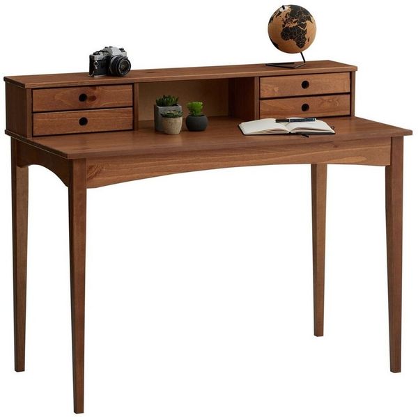 IDIMEX Schreibtisch MILANO, Schreibtisch mit Schubladen Holztisch Bürotisch Massivholz