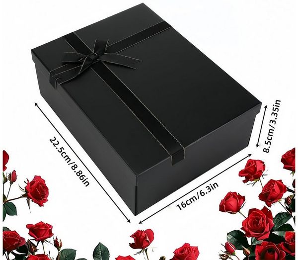FOUORTUNATE-BEE Aufbewahrungsbox Geschenkbox mit Deckel – Ideal für Feiertage und Geburtstagsgeschenke, Vielseitige Geschenkverpackung für Vatertag, Muttertag, Ostern & Co.