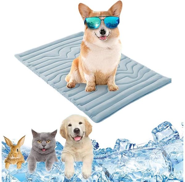 Agger Hundematte kühlmatte Hund, Waschbar kühlmatte für Hunde, Selbstkühlende Pads für Hunde Katzen im heißen Sommer