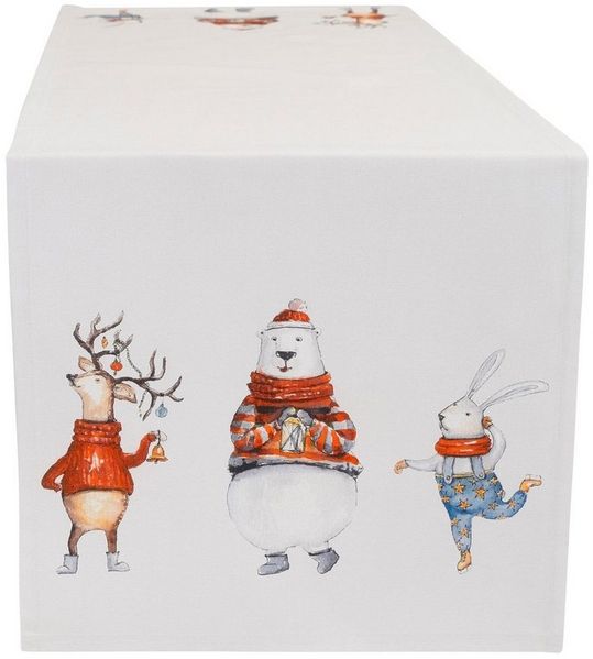 CASATEX Tischläufer Funny animals, Weihnachtsdeko, Weihnachten, Weihnachten