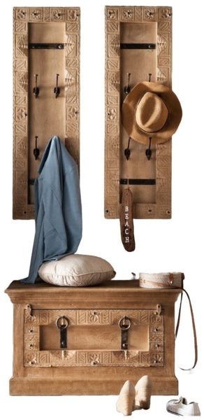 Dielen-Set Daipur Mangoholz Natur.