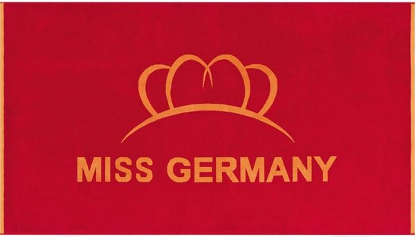 Miss Germany Strandtuch Miss Germany, Velours (1-St), Velours, mit großem Logo-Motiv