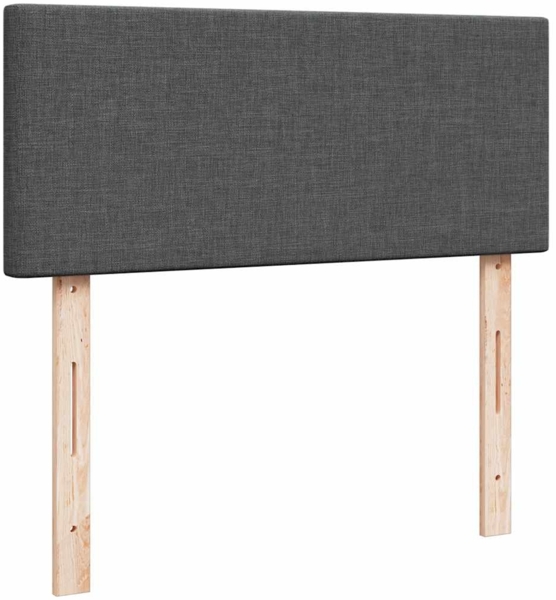 vidaXL Ottomane Bett mit Matratze & LEDs Dunkelgrau 120x190 cm Stoff 3312209 Bild 9