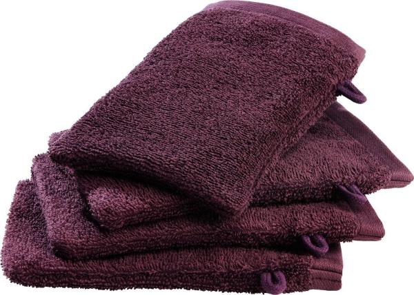 Erwin Müller Waschhandschuh Waschhandschuh "Ludwigsburg" 4er-Pack, Frottier, Walk-Frottier Uni