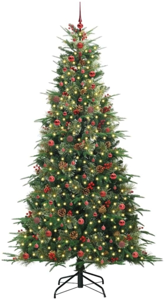 vidaXL Künstlicher klappbarer Weihnachtsbaum Grün 240 cm PE und PVC 3397445 Bild 2