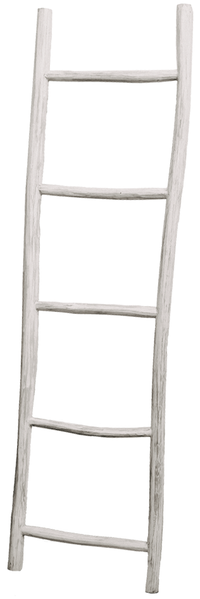 Sanotechnik Leiter, Holz, Weiß, 50x180 cm