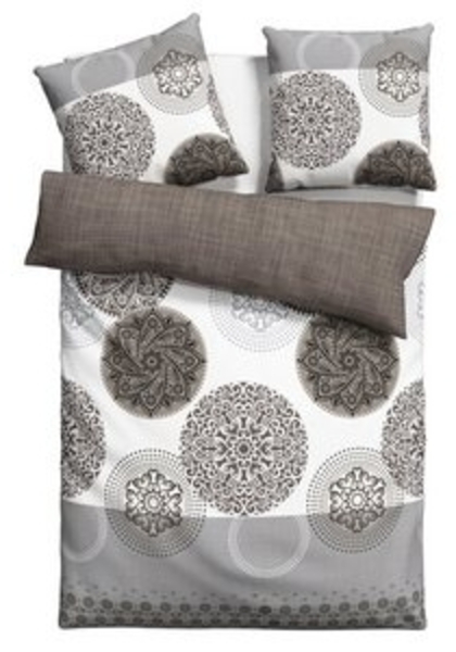 my home Bettwäsche Tesso in Gr. 135x200, 155x220 oder 200x200 cm, Biber, 2 teilig, Bettwäsche mit Ornamenten und in verschiedenen Qualitäten Bild 6