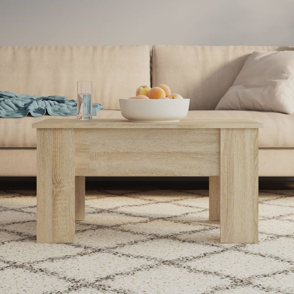 vidaXL Couchtisch Sonoma-Eiche 79 x 49 x 41 cm Holzwerkstoff [809695]