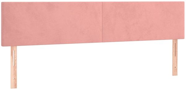 vidaXL Boxspringbett mit Matratze Rosa 200x200 cm Samt, Härtegrad: H2 [3141208] Bild 6