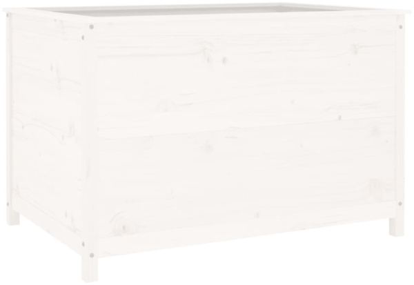 vidaXL Hochbeet Weiß 119,5x82,5x78 cm Massivholz Kiefer 825311