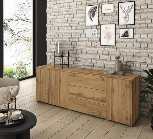 INOSIGN Sideboard PARIS (1 St), Moderne 190cm breite grifflose Kommode, vielseitig einsetzbar