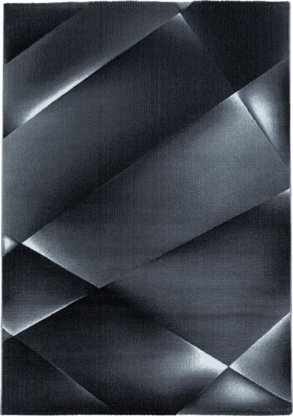 Kurzflor Teppich Clara rechteckig - 140x200 cm - Schwarz