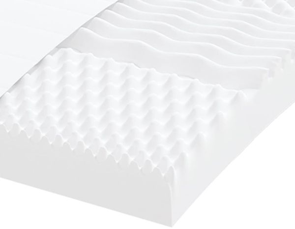 vidaXL Schaumstoffmatratze Weiß 160x210 cm 7-Zonen Härtegrad 20 ILD 4016651 Bild 6
