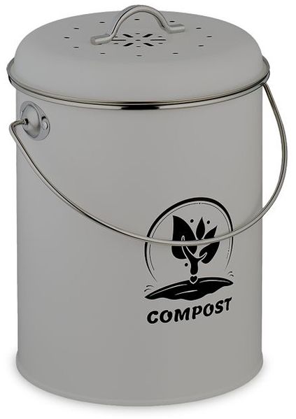 Relaxdays Komposteimer mit Geruchsfilter 5,5 Liter