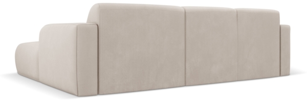 Micadoni Ecksofa Molino 4-Sitzer Rechts Strukturierter Stoff Beige Bild 3