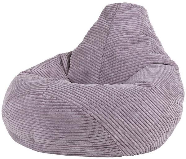 Icon Sitzsack-Sessel Flauschig „Dalton“ für Kinder, Lila, Cord, Kindersitzsack, Groß, Sitzsack Kinder mit Füllung