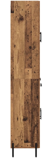 vidaXL Highboard Wandmontiert Altholz 69,5 x 34 x 180 cm Holzwerkstoff 3415652 Bild 8