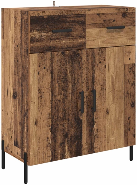 vidaXL Highboard Wandmontiert Altholz 69,5 x 34 x 180 cm Holzwerkstoff 3415652 Bild 5
