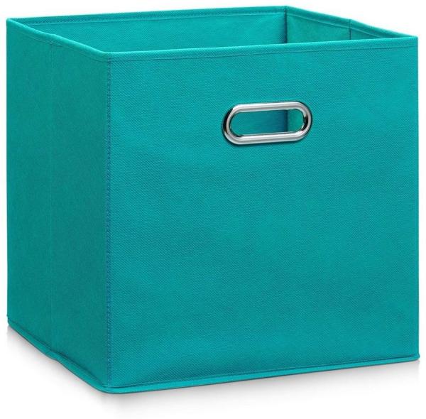 Aufbewahrungsbox mit Griff, Vlies - Petrol