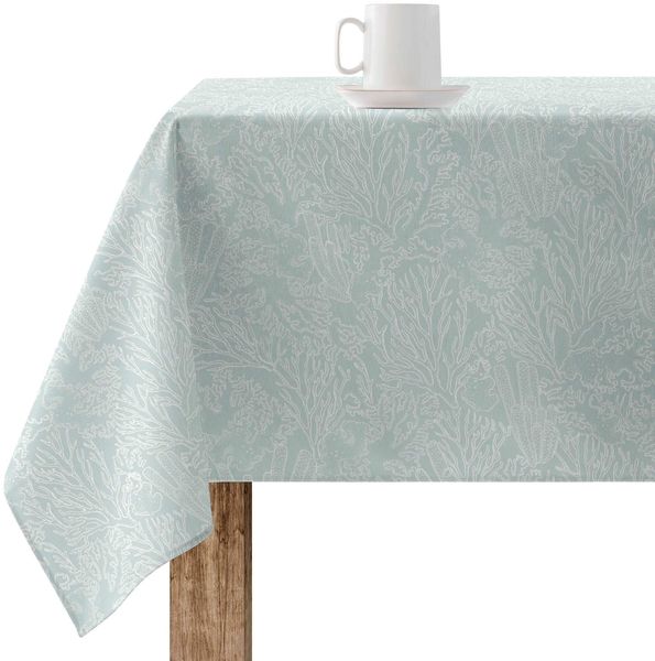 Belum 0120-316 Tischdecke, schmutzabweisend, Größe 100x155 cm, extraweich, Mehrfarbig, Stoff aus 100% Bio-Baumwolle, Modell 0120-316