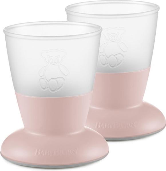 BabyBjörn Becher 2 Stück Pastellrosa Rosa hell