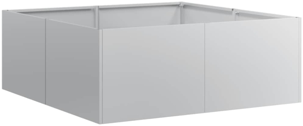 vidaXL Pflanzkübel 80x80x30 cm Verzinkter Stahl 860806