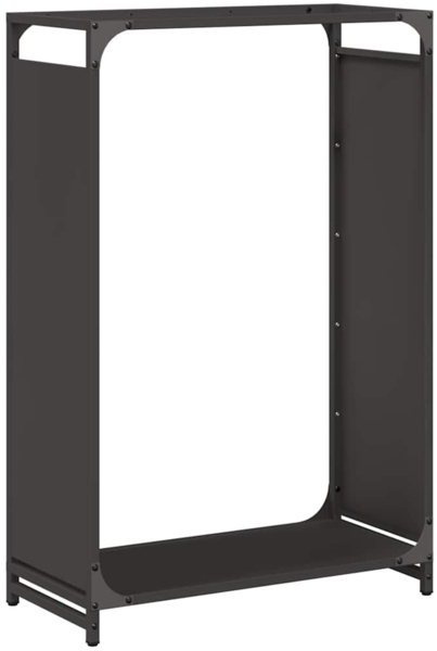 vidaXL Brennholzregal Schwarz 60x28x90 cm Kaltgewalzter Stahl 864211