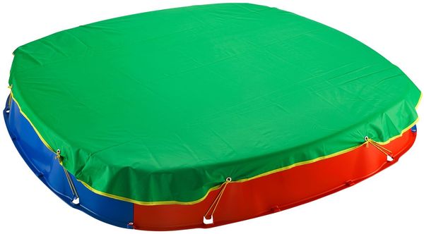 Sandkastenabdeckung Abdeckplane Abdeckhaube Wetterschutzhülle 150x150 cm grün
