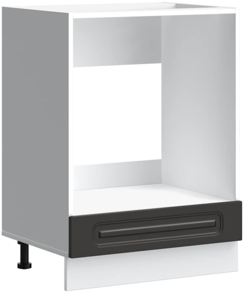 vidaXL Herdumbauschrank Kalmar Schwarz Holzwerkstoff 853518