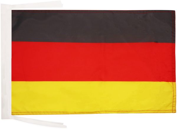 AZ FLAG - Flagge Deutschland - 45x30 cm Mit Kordel - Deutsche Fahne 30x45 cm - Flaggen