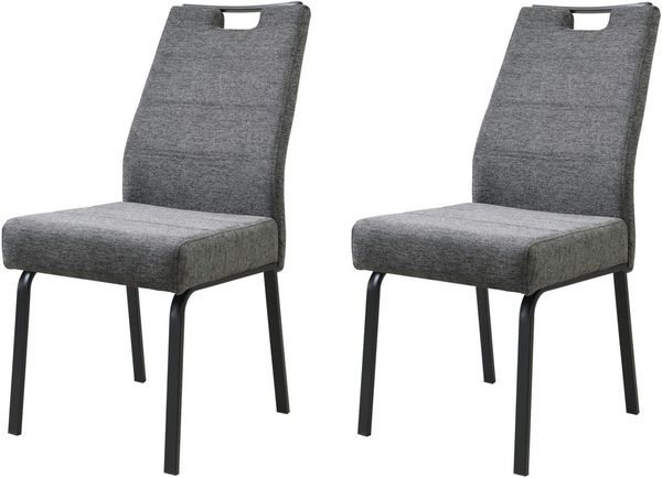 HELA 4-Fußstuhl ELVAS (Set, 2 St), XL-Sitzbreite, mit Federkorb, 140kg belastbar