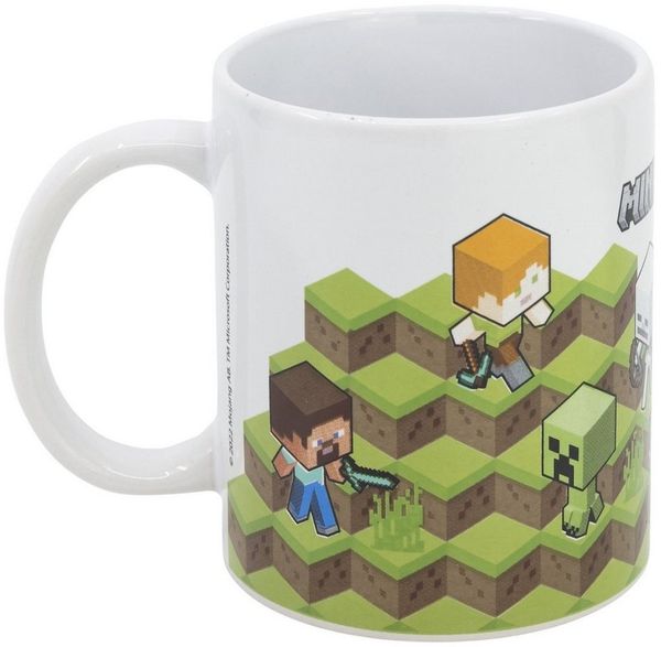 Minecraft Tasse Minecraft Gamer Steve Alex Creeper Kaffeetasse Teetasse, Keramik, Keramik 330 ml