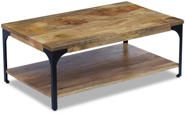 Couchtisch, Sofatisch Mangoholz 100x60x38 cm