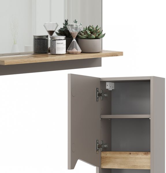 Badmöbel-Set Marelle Greige 4 Teile Vicco Bild 6