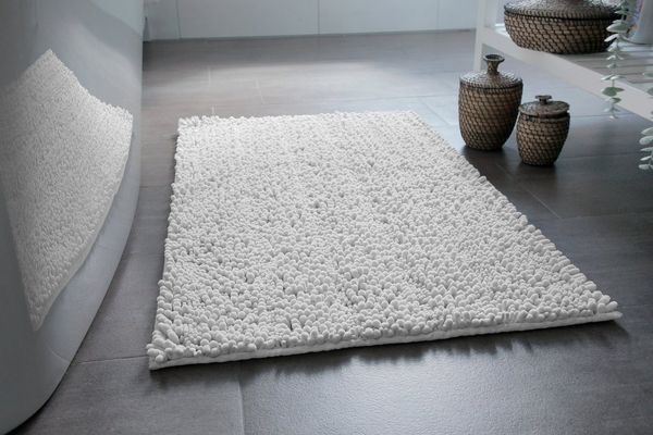 Wecon home Basics Badematte Benno, Höhe 22 mm, Polyester, rechteckig, waschbar, rutschfest, sehr weich, strapazierfähig, Chenille, robust