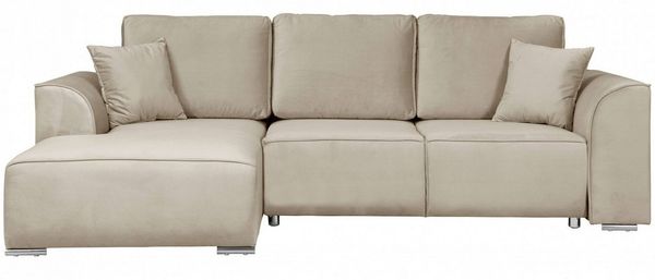 OTTO home Ecksofa BEATRICE optionale Schlafsofa mit Bettkasten, B/T/H: 265/170/86 cm, L-Form, wahlweise auch mit Bettfunktion und Bettkasten