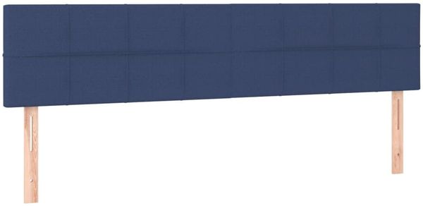Boxspringbett mit Matratze Stoff Blau 200x200 cm, Härtegrad: H2 [3130303] Bild 6