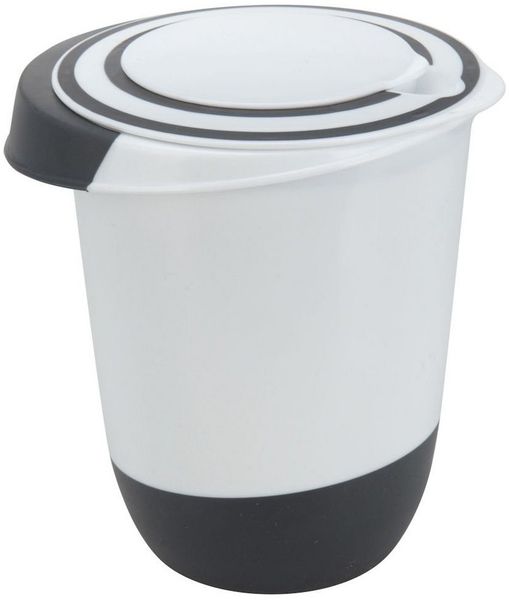 Spetebo Rührschüssel Kunststoff Rührschüssel mit Deckel - 1,5 Liter, Kunststoff, (1er Set, 1-tlg), verschließbare Schüssel mit rutschfestem Boden