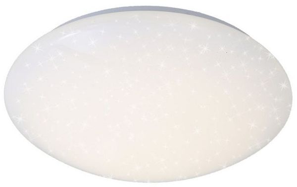 BRILONER - LED Deckenlampe mit Sternenhimmel, neutralweiße Lichtfarbe, 18 Watt, 2200 Lumen, Lampe, LED Deckenleuchte, Wohnzimmerlampe, Schlafzimmerlampe, Kinderzimmerlampe, 38x7 cm, Weiß