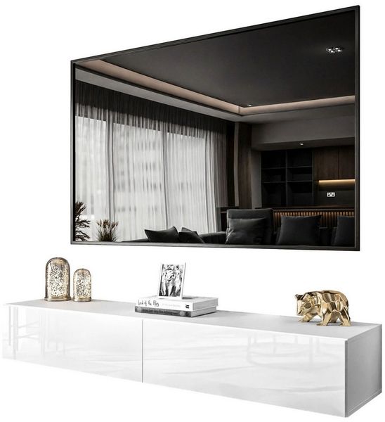 Lookway Lowboard COLETTE 175 cm Hängeschrank RTV mit LED Beleuchtung