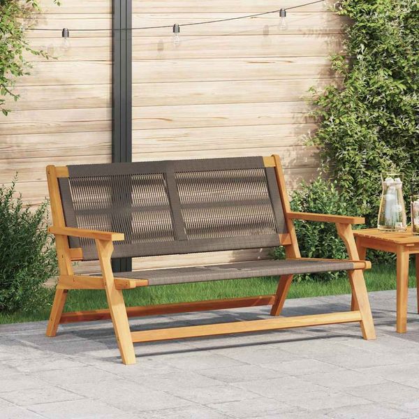 vidaXL gartenmöbel Grau 122 x 76 x 73 cm Massivholz Akazie 367824