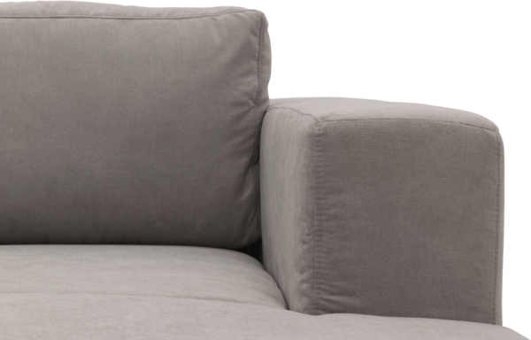 DOMO Collection Modica, Ecksofa, Microfaser silber, 329 x 173 cm Bild 8