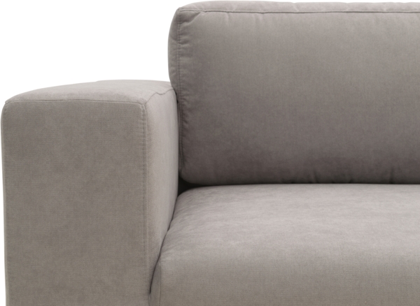 DOMO Collection Modica, Ecksofa, Microfaser silber, 329 x 173 cm Bild 7