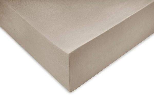ZO HOME Spannbettlaken Satinado, Mako-Satin, Gummizug: rundum, (1 Stück), Laken aus 100% Baumwolle, hochwertiges Mako-Satin, Betttuch ab 90x200