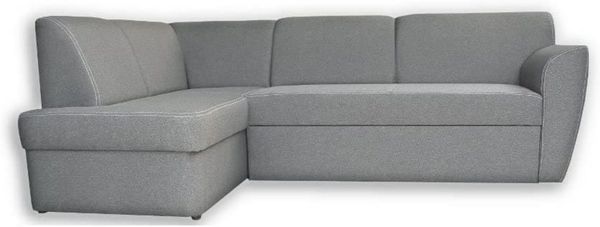 MOEBLO Ecksofa MARGO, Sofa Eckcouch Couch Ottomane L-Form Schlafsofa Polstergarnitur Wohnlandschaft Polsterecke, mit Schlaffunktion und Bettkasten