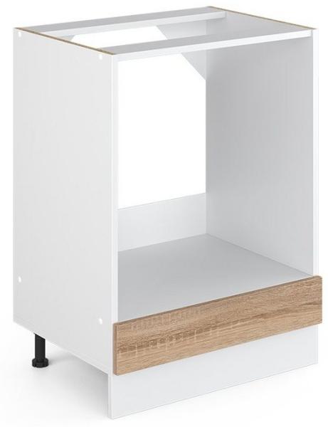 Vicco Küchenschrank R-Line Hängeschrank Unterschrank Küchenzeile Küchenunterschrank Arbeitsplatte, Möbel verfügbar in anthrazit und weiß (Sonoma ohne Arbeitsplatte, Herdumbauschrank 60 cm)