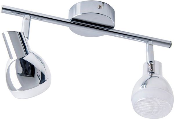 näve LED Deckenleuchte Chromey, LED fest integriert, Warmweiß, LED Deckenleuchte,chrom,2x 26 LED 5W/380lm, total 10W