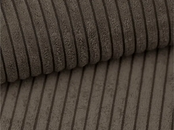 Vente-unique - Ecksofa mit Schlaffunktion - Ecke Links - Cord - Braun - AMELIA Bild 7