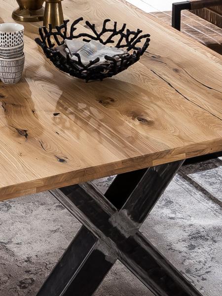 TISCHE & BÄNKE Tisch 200x100 Wildeiche Natur Bild 5