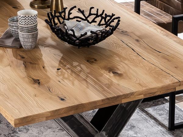 TISCHE & BÄNKE Tisch 200x100 Wildeiche Natur Bild 6